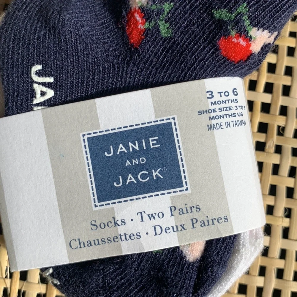Janie and Jack Baby Girl Bundle 3 Pair of Socks